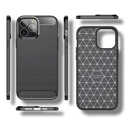 Silikonski ovitek "carbon" za Samsung Galaxy Xcover 6 Pro - Črna – Techsuit
