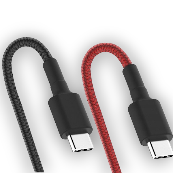 Polnilni in podatkovni kabel s priključkoma USB C – Somostel – Črna