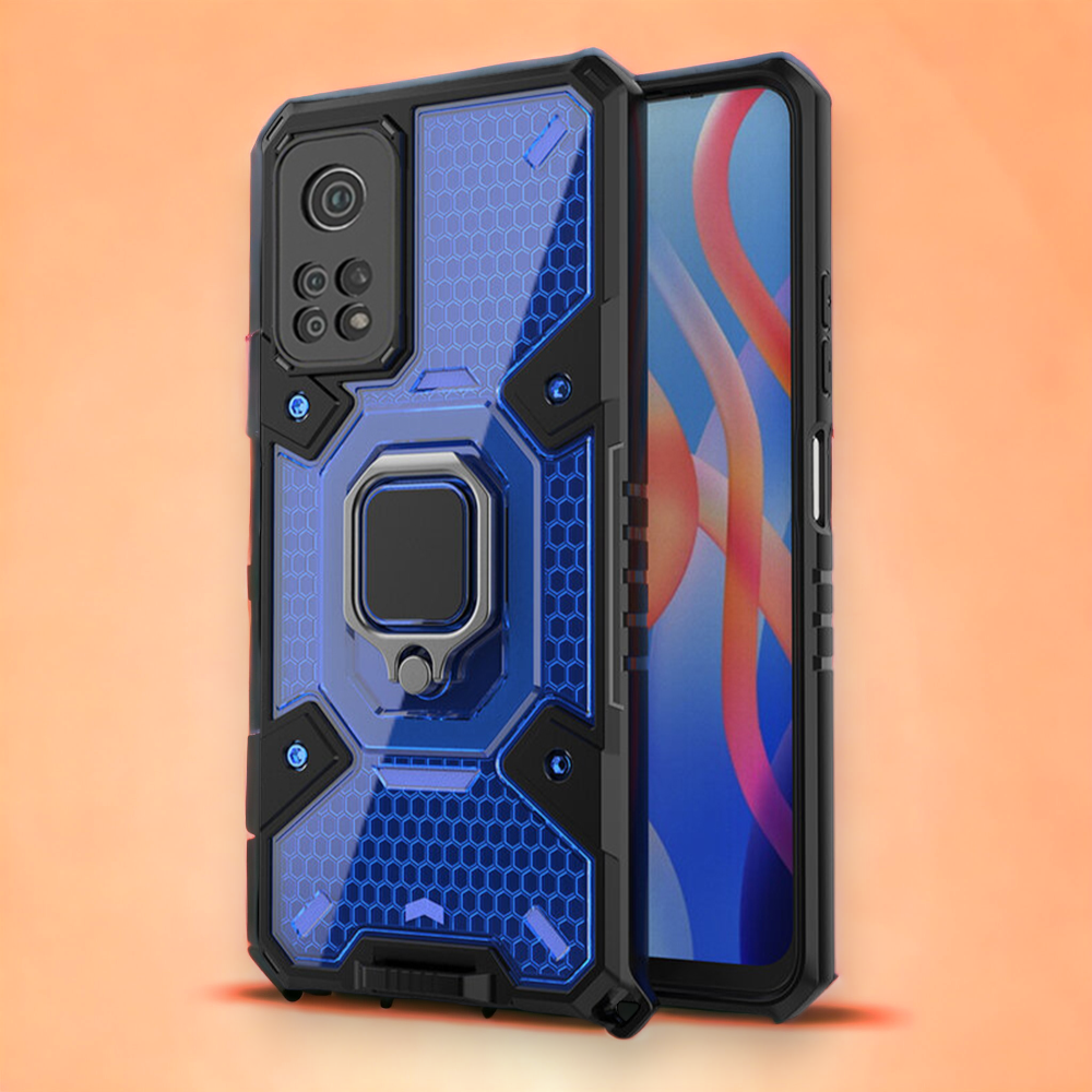 Silikonski ovitek "Honeycomb armor ring" za Xiaomi Poco M4 Pro 5G – Infostyle