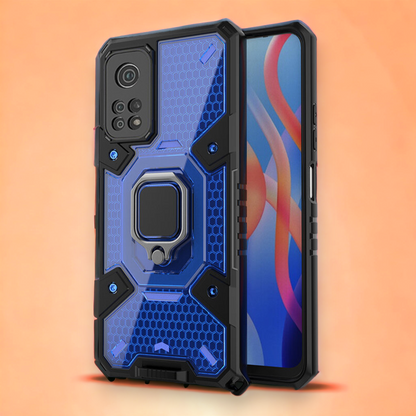 Silikonski ovitek "Honeycomb armor ring" za Xiaomi Poco M4 Pro 5G – Infostyle