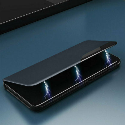 Pametna preklopna torbica za Samsung Galaxy A72 - modra – Infostyle