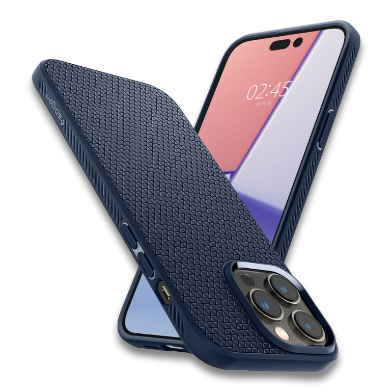 Ovitek Spigen "Liquid Air" za iPhone 14 Pro Max - modra