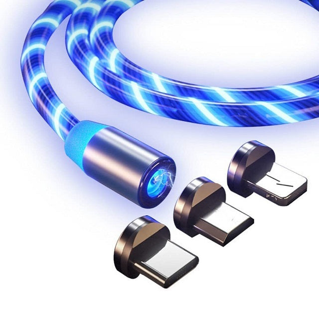 Magnetni kabel 3 v 1 v treh barvah – Infostyle – Modra
