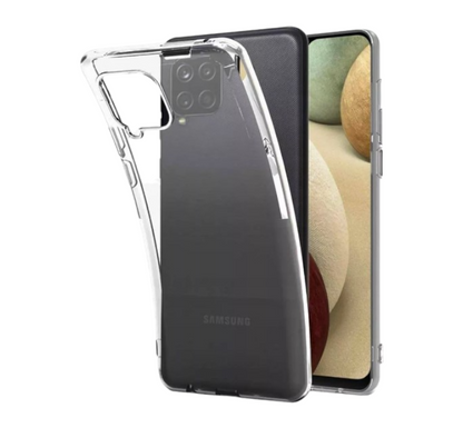 Silikonski ovitek za Samsung Galaxy A12 (2mm) - transparent – Infostyle – Prozorna / Silikon