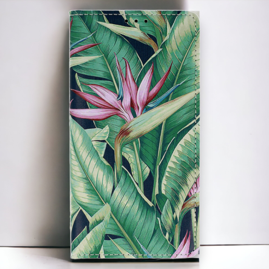 Preklopna torbica "pink flowers" za Samsung Galaxy A73 5G – Infostyle