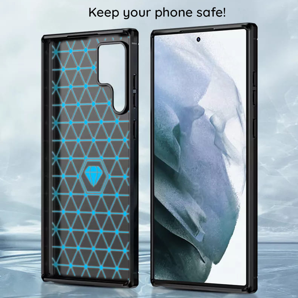 Silikonski ovitek "carbon" za Mi 11 Ultra - Črna – Techsuit